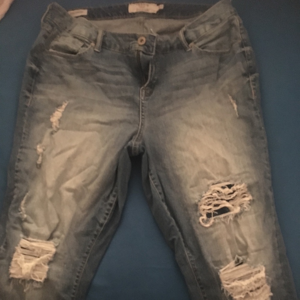 Denim capris